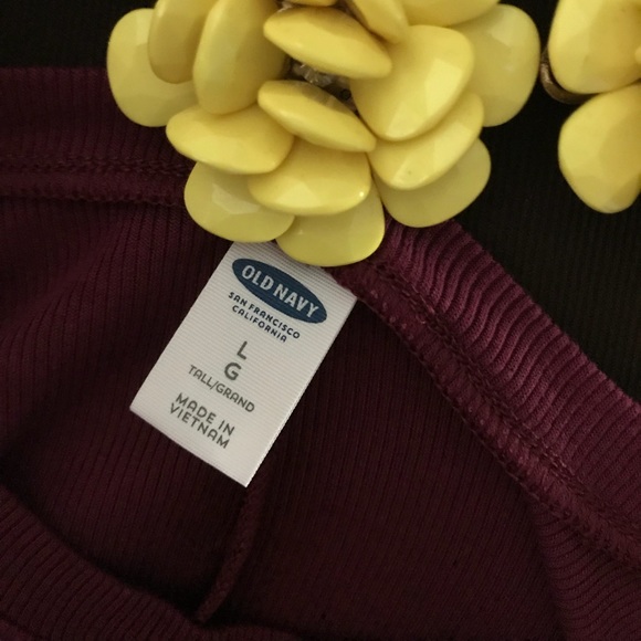 Old Navy Burgundy Knit Dress Size L - Picture 8 of 8